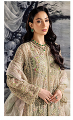 Embroidered Sage Green Anarkali Suit with Dupatta