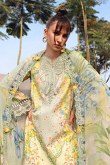 8B MPrints Printed Lawn Shirt with Printed Cambric Trouser & Printed Chiffon Dupatta