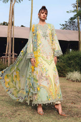 8B MPrints Printed Lawn Shirt with Printed Cambric Trouser & Printed Chiffon Dupatta