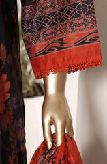 Sadabahar Printed Lawn Stitched 3 Piece Suit - D-02 - SBD26NLP - Black - Summer Collection