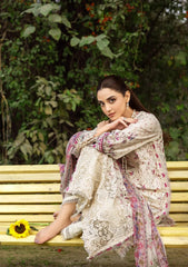 Elaf Premium Print Chikankari Lawn Unstitched 3PC Suit – ERC-5A Mehr