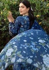 Elaf Premium Print Chikankari Lawn Unstitched 3PC Suit – ERC-3B Neel