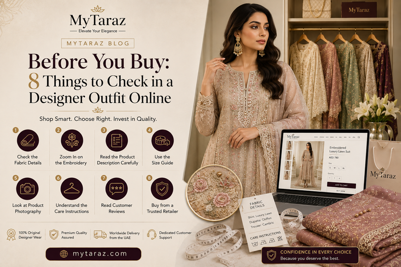 Before You Buy: 8 Things to Check in a Designer Outfit Online