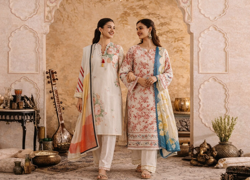 COCO Prints v1 ’26 by Zara Shahjahan – Elegant Lawn Collection at My Taraz