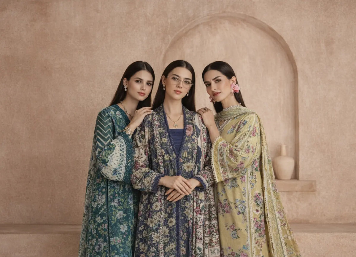 Elaf Premium Santorin Prints – Elegant Summer Lawn Collection at My Taraz