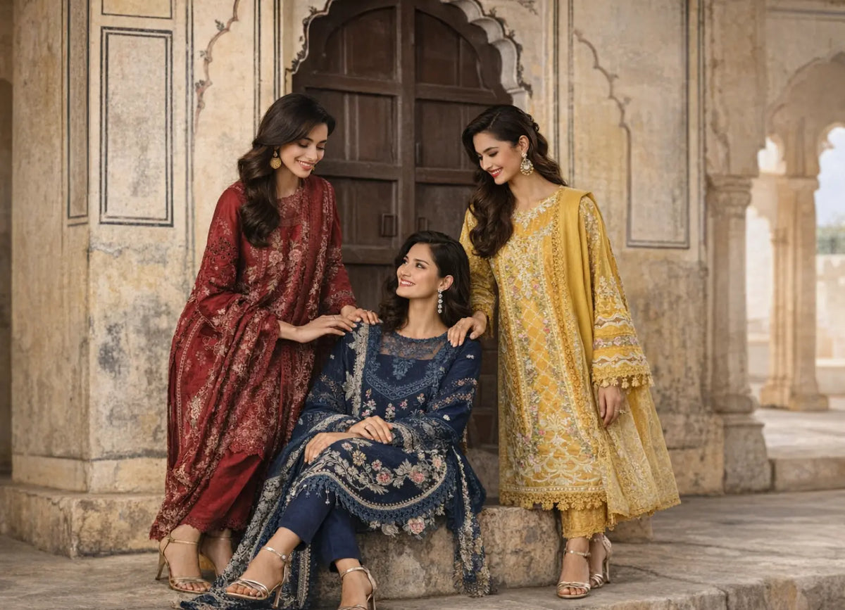 Inlay Parishay Shangrila Luxury Lawn – Premium Summer Collection at My Taraz