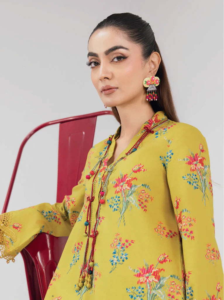 Maria.B. M.Basics 6B – Printed Lawn Suit with Voile Dupatta