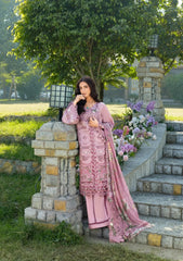 Elaf Premium Embroidered Luxury Lawn 3Pc Suit ELY-09 ROSEE