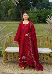Elaf Premium Embroidered Luxury Lawn 3Pc Suit ELY-10 CHERIE LADY