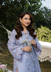 Elaf Premium Embroidered Luxury Lawn 3Pc Suit ELY-03B PARADISE