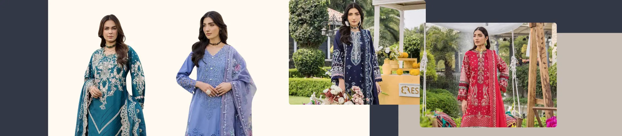 Eshaisha Luxury Lawan Embroidered