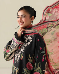 Rosette Unstitched Lawn – Radiant Noon RUNSS25061A