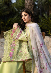 Elaf Premium Print Chikankari Lawn Unstitched 3PC Suit – ERC-2A Hina