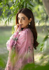 Elaf Premium Print Chikankari Lawn Unstitched 3PC Suit – ERC-3A Man Mayal