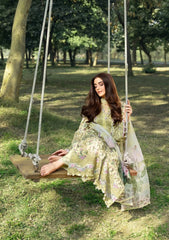 Elaf Premium Print Chikankari Lawn Unstitched 3PC Suit – ERC-6A Eyra