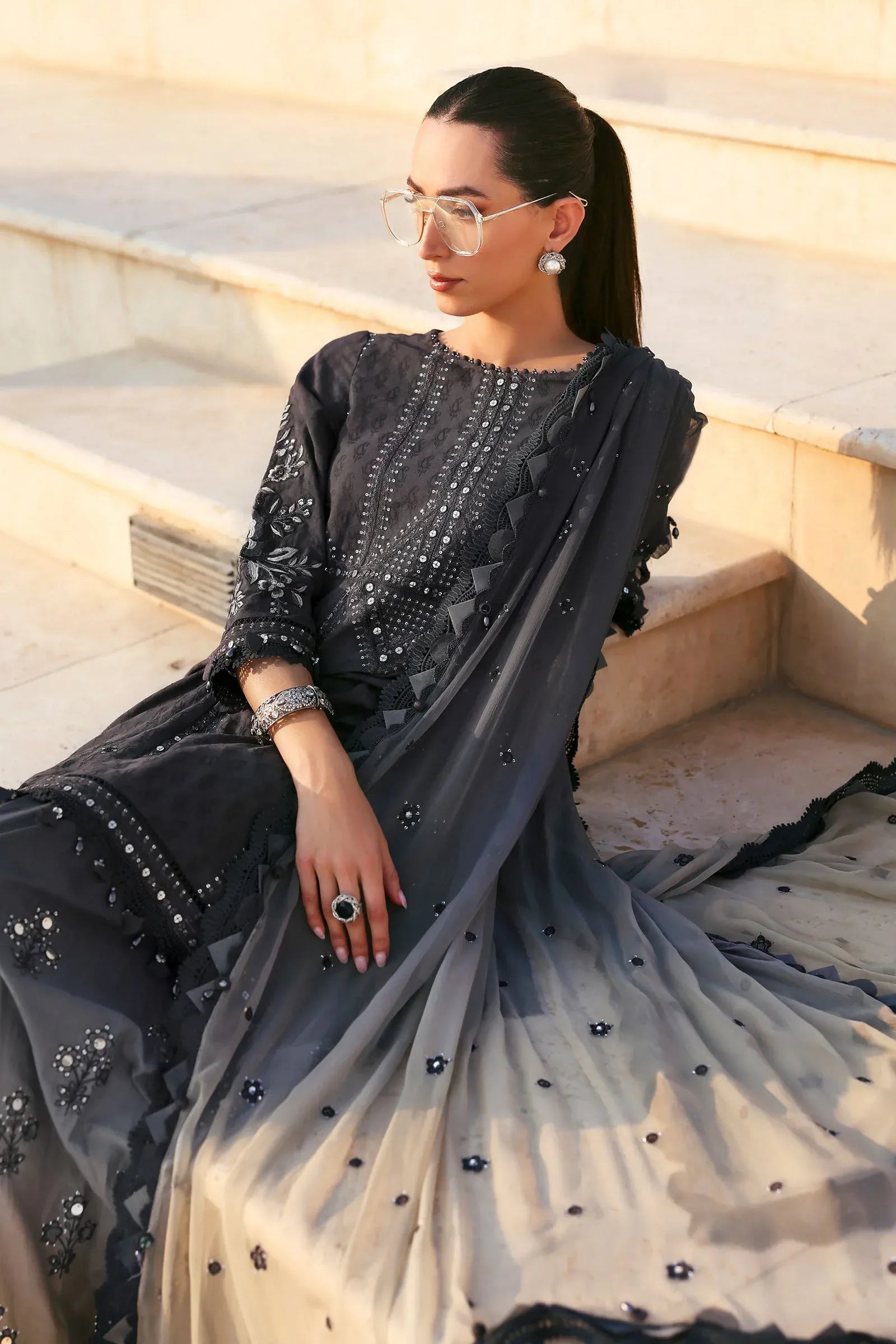 Maria B Eid Lawn 2026 D-2603-B