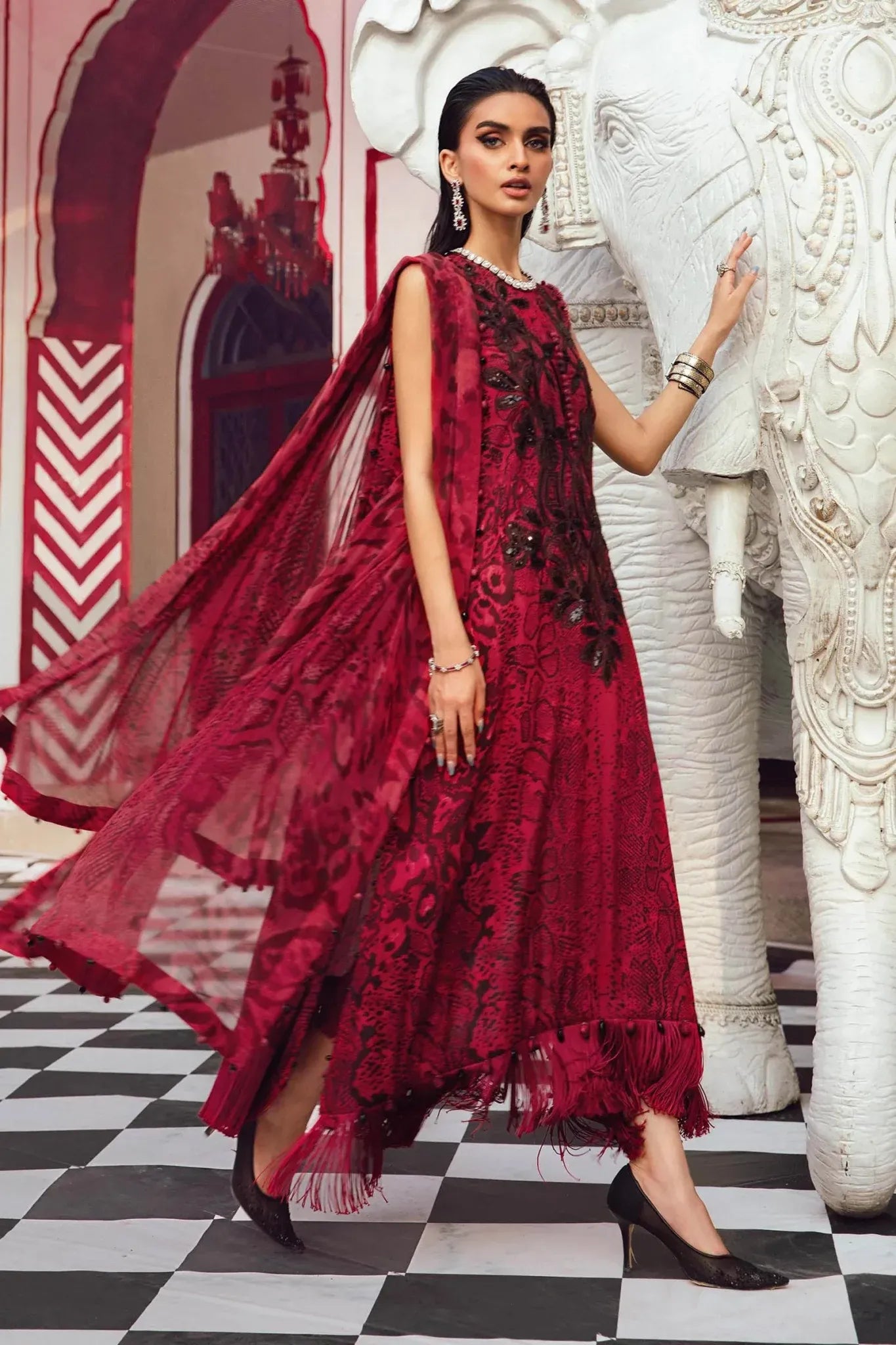 MARIA B Mprints Fall Winter Collection 2025 | MPT-2702-A