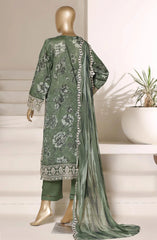 Sadabahar Signature Embroidered Stitched 3 Piece Suit - D-02 - SBD26VOL - Green - Festive Collection