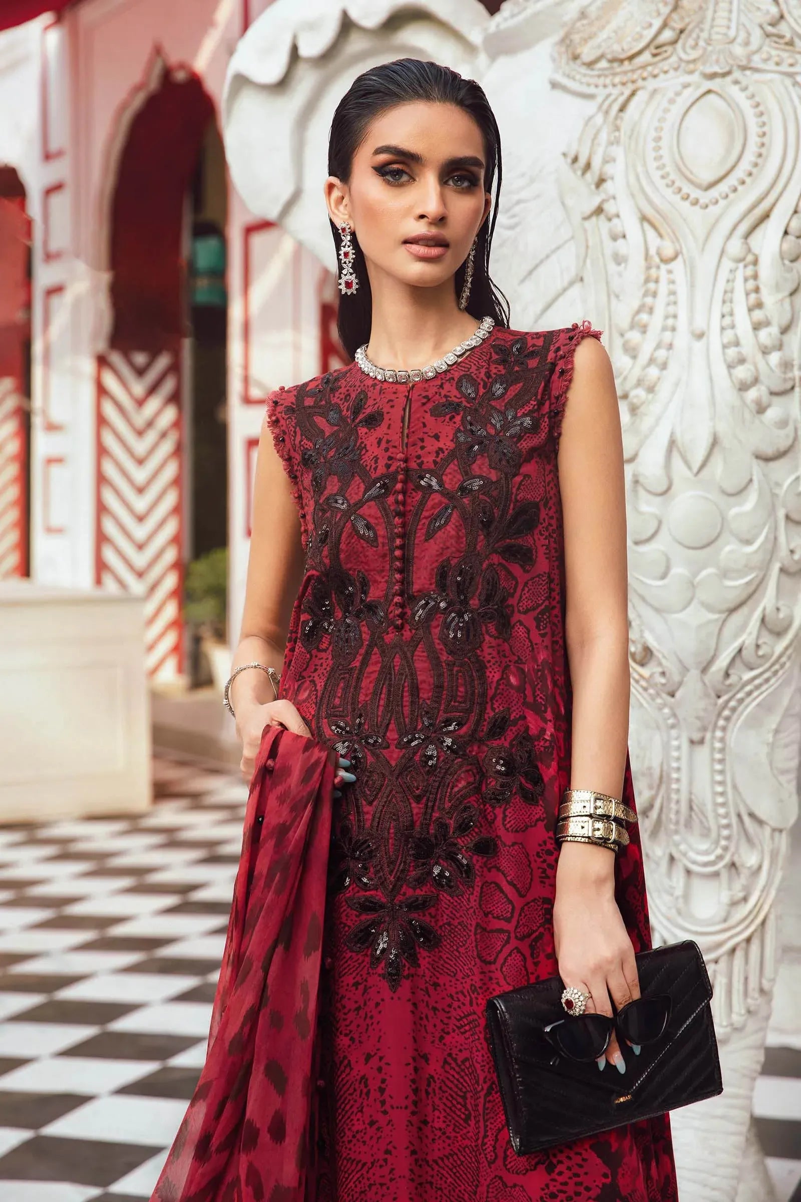 MARIA B Mprints Fall Winter Collection 2025 | MPT-2702-A