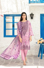 Parizah by MyTaraz Fabrics Embroidered Lawn Unstitched 3 Piece Suit - D-2730 - TF26PRZ - Purple - Summer Collection